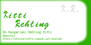 kitti rehling business card